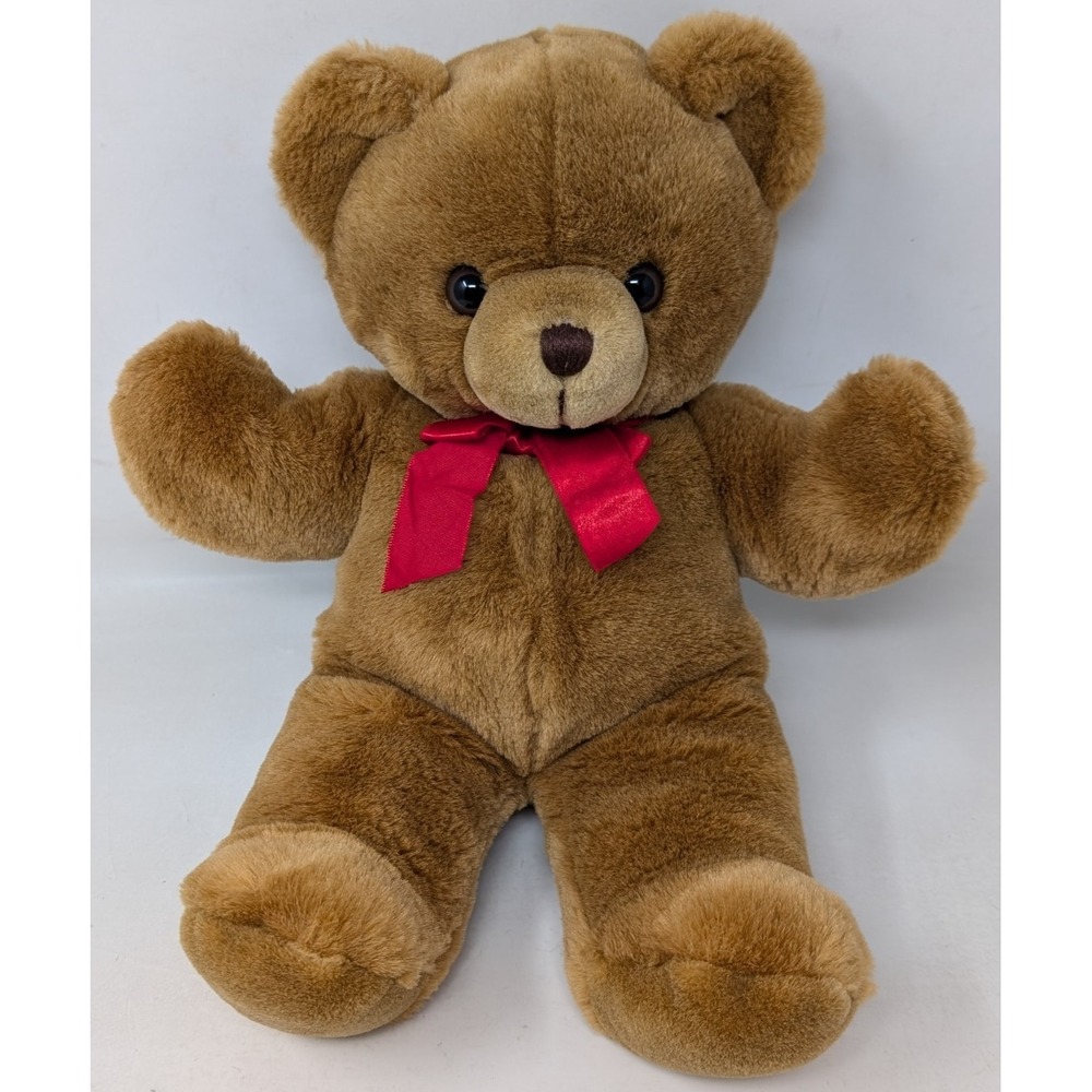 Vintage Russ Berrie Cinnamon Teddy Bear 1980s Stuffed Animal Plush Toy 80s